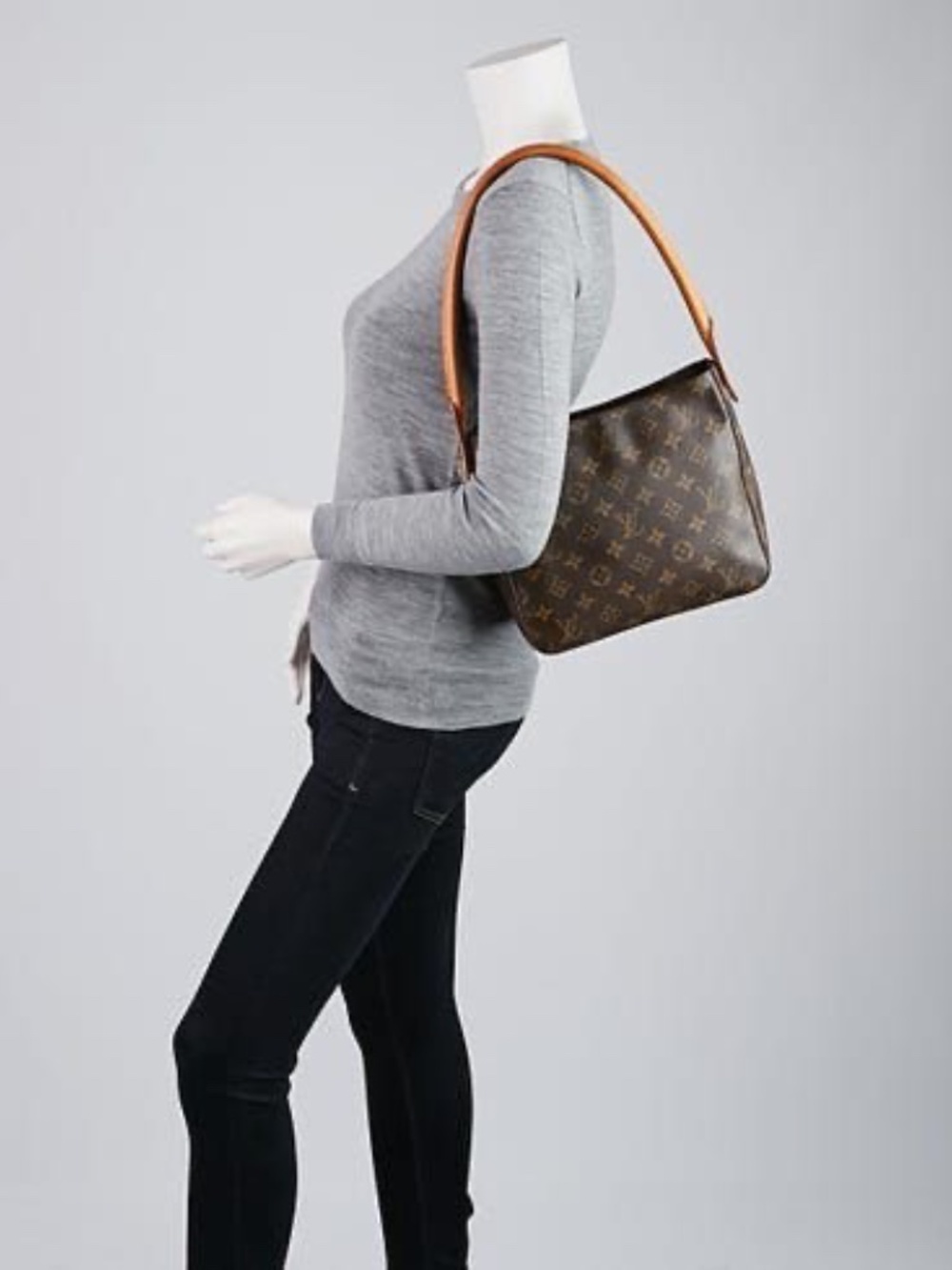 Authentic LOUIS VUITTON Monogram Canvas Looping MM Shoulder Bag Brown - Picture 15 of 15